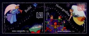 Bosnia & Herzegovina (Croat) Sc# 385 MNH Christmas / New Years (Pair)