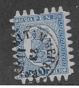 Finland #9 20p blue type III  (U) CV $57.50