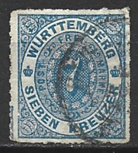 COLLECTION LOT 15183 GERMANY WURTTEMBERG #50 1869 CV+$17