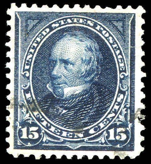 # 274 15¢ Blue Clay 1895  Face Free Cancel White Paper    (02)