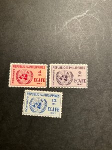 Stamps Philippines Scott #516-8 never hinged
