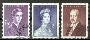 Liechtenstein Sc# 356A-358 Used (a) 1960-1964 Royalty