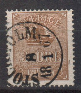 SWEDEN STAMPS . 1862, Sc.#13, USED