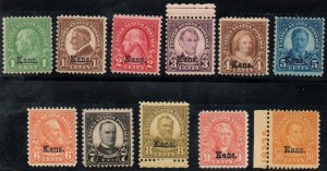 MALACK 658 - 68 F-VF OG NH, beautiful set, vivid colors! b8473