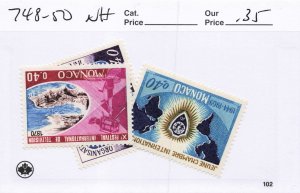 MONACO  748-50    MNH