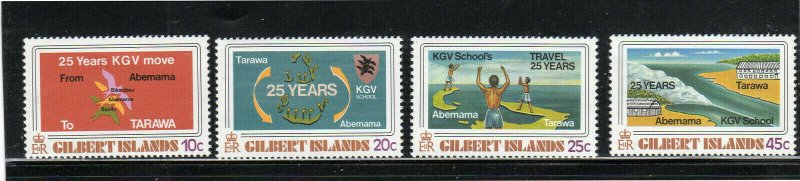 GILBERT ISLAND #313-316  1978 KING GEORGE V SCHOOL    MINT  VF NH  O.G  a