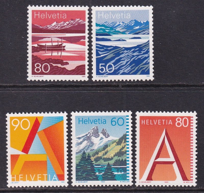 Switzerland 904-909 MNH VF