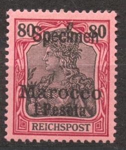 Morocco 1900, German Offices, SPECIMEN, 1 Pta. Germania, MLH