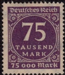 Germany 240  - Mint-H - 75Th. m Numerals (1923)