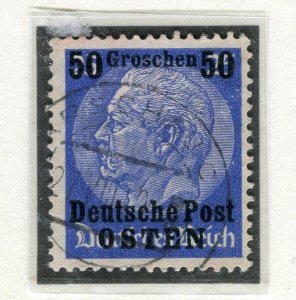 GERMANY; POLISH OCC. 1939 Hindenburg surcharged issue used 50g. value