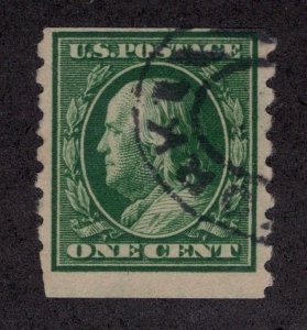 US #392  1 CENT FRANKLIN - MINOR FAULT     ~0049