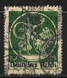 Bavaria - Scott #274 10M Deep green F VF Used