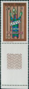 French Polynesia 1972 Sc#273,SG156 20f Alcoholic Behind Bars MNH