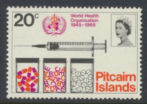 Pitcairn Islands SG 93 SC# 96    1968 WHO   MNH  see details and scan 