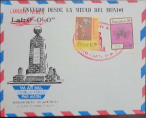 O) 1975 ECUADOR, SENT FROM THE MIDDLE OF THE WORLD, WOMEN´S YEAR - WOMAN OF ACTI