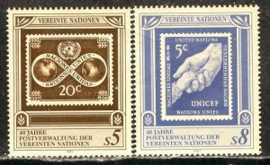 United Nations Vienna; 1991; Sc. # 121-122;  MNH Cpl. Set