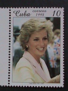 ​CUBA-1998 SC# 3931-7 PRINCESS DIANA-PEOPLE'S QUEEN- MNH -VERY FINE