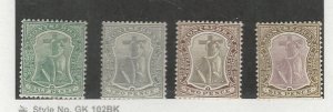 Montserrat, Postage Stamp, #31A, 33, 36, 24 WMK3 Mint Hinged, 1908, JFZ