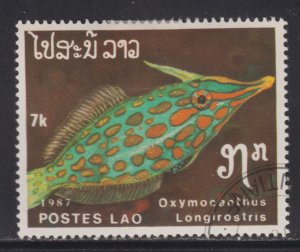 Laos 821 Oxymocanthus Longirostris 1987