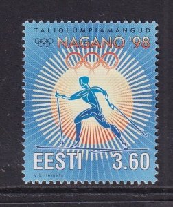 Estonia  #338  MNH  1998  winter Olympic games Nagano