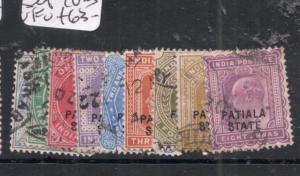 India Patalia SG 35/44 Set of Nine Values VFU (10dmf)