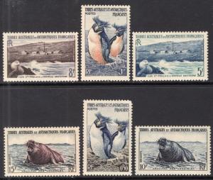 French Southern and Antarctic Territories 2-7 Animals MNH VF