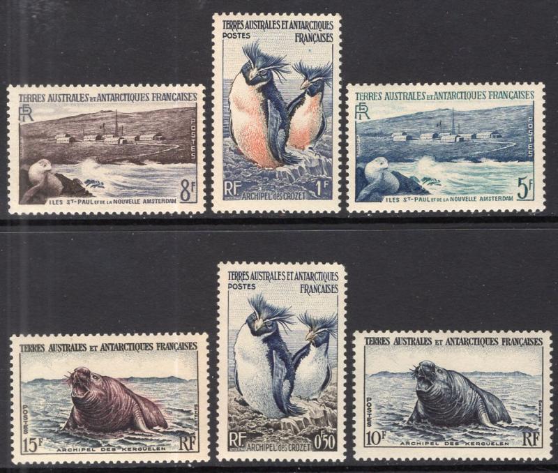 French Southern and Antarctic Territories 2-7 Animals MNH VF