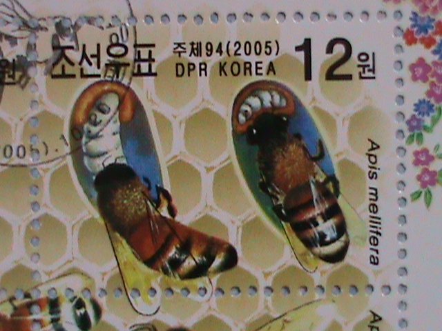 KOREA STAMP:2005-LOVELY KOREAN BEES CTO-NH- MINI SHEET