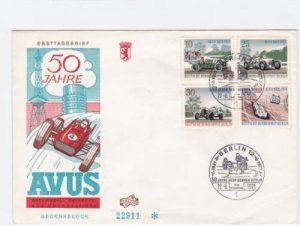 Germany 1971 Berlin Avus Automobil stamps cover R20649