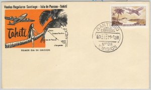 65346 - CHILE - POSTAL HISTORY - FDC COVER Aviation 1971