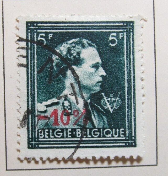 A6P16F9 Belgium 1946 surch 5fr used