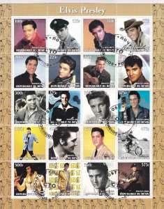 SA24c Benin 2003 Elvis Presley, used sheet, Cinderella