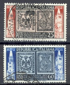 Italy Sc# 602-603 Used (b) 1952 1st Postage Modena & Parma