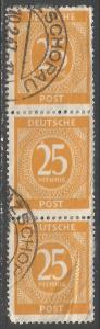 GERMANY 546 VFU STRIP OF 3  716A-4