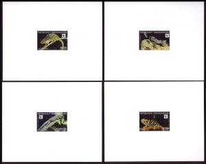 Madagascar WWF Geckos and Chameleons 4 De-Luxes reprint