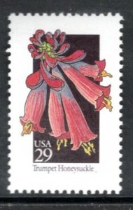 US 2683 MNH VF Wildflowers- Trumpet honeysuckle