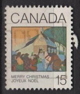 Canada  1980 - Scott 870 used - 15c, Christmas 