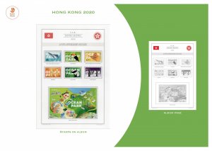 HONG KONG 2020 - PRINTABLE STAMP ALBUM