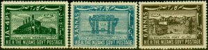 Hyderabad 1947 Set of 3 SG55-57 Fine VLMM 