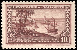 Algeria #78  MNH - 10fr red-bro Bay of Algiers (1930)