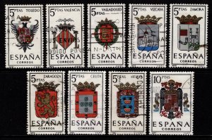 Spain 1966 Arms of Provincial Capitals, Set [Used]