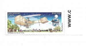 BRAZIL 2006 100TH ANNIV. OF THE FOURTEEN BIS FLIGHT AVIATION SANTOS DUMONT MNH