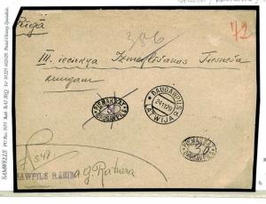 LATVIA UNDERPAID MAIL *Piemaksat Daugawpils* TAXE Ovals 1929 Cover F394