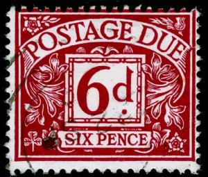 SGD73, 6d purple, FINE USED, CDS. NO WMK