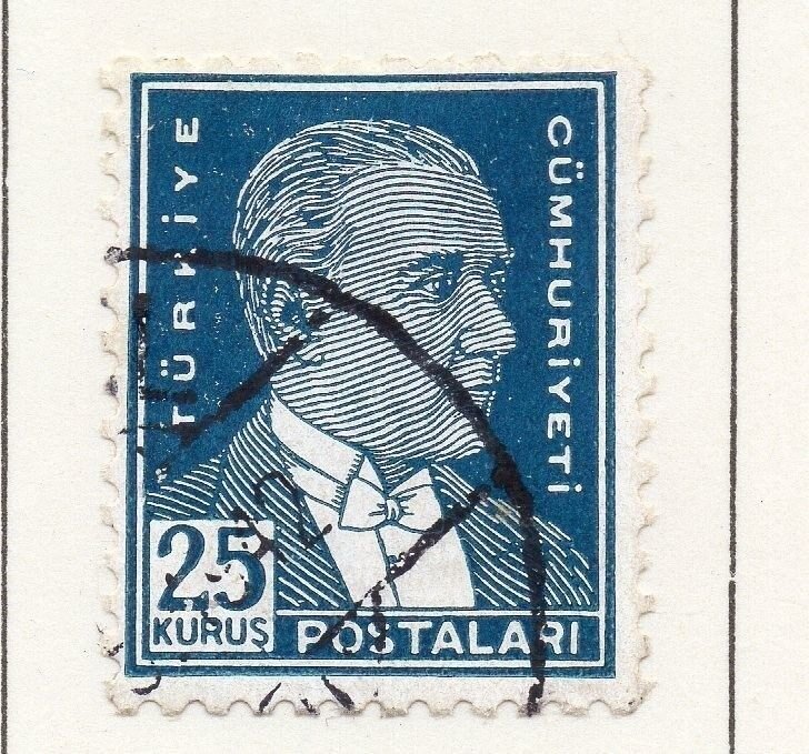 Turkey 1931-33 Early Issue Fine Used 25k. 076874