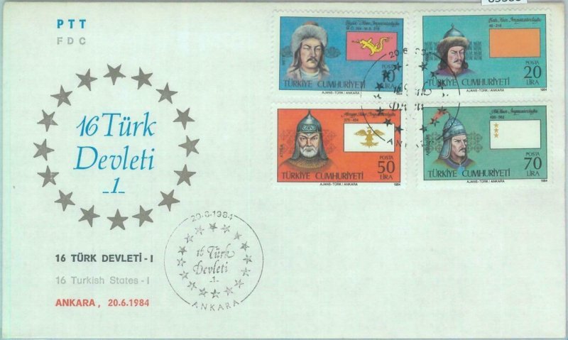 85388 - TURKEY - POSTAL HISTORY -  FDC COVER  1984 Royalty HUNS military