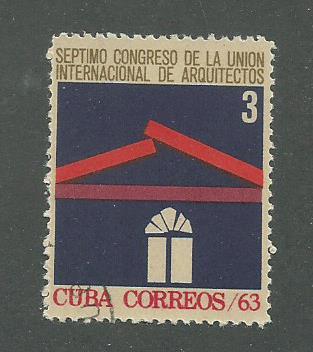 1963 Cuba Scott Catalog Number 807 Used