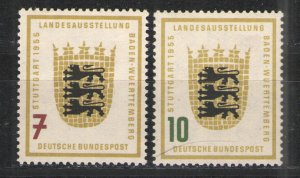 Germany - Deutsche Bundespost 1955 Sc# 729-730 MH F - Nice set