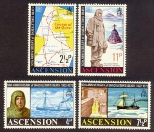 Ascension Sc# 160-3 MNH Shackleton
