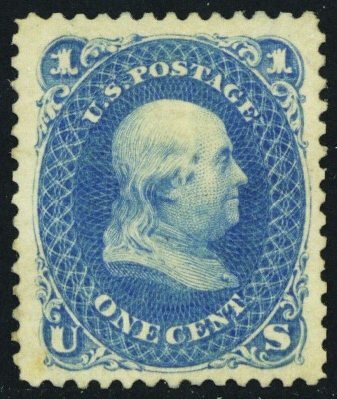 102, Mint OG (Dist) 1¢ Reissue - VF/XF GEM With APS Certificate - Stuart Katz